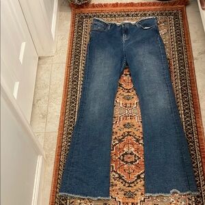 Women's Motel Denim Blue Flared Jeans